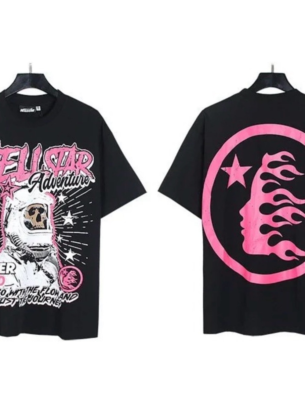 All-Star Adventure Graphic Tee - Black with Pink Print